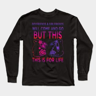 bunny lovers bunnies for life Long Sleeve T-Shirt